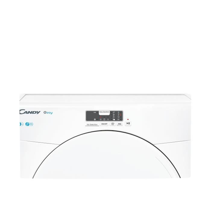 Seche-linge pompe a chaleur CANDY Easy EYE H8A2L-S - 8 kg - Connecté - 8 programmes - 67dB - Classe A++