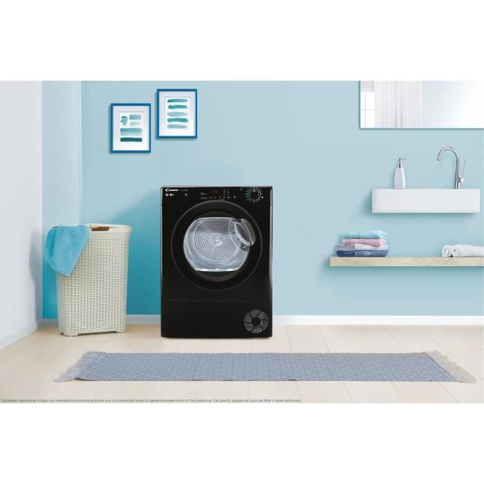 Seche-linge a condensation CANDY CSoe C10TBGB-S Smart Pro - 10 kg - Classe B - Connecté - Noir