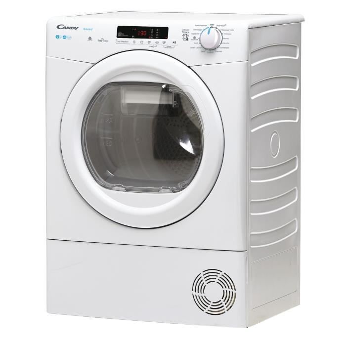 Seche-linge a condensation CANDY CSE C9DE-47 Smart - 9 kg - Classe B - Connecté - Blanc