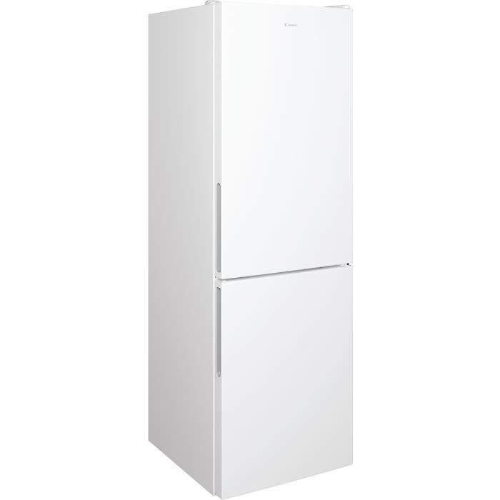 Réfrigérateur Combiné - CANDY - CCE3T618EW - Classe E - 341 L - 185 x 59,5 x 65,8 cm - Blanc