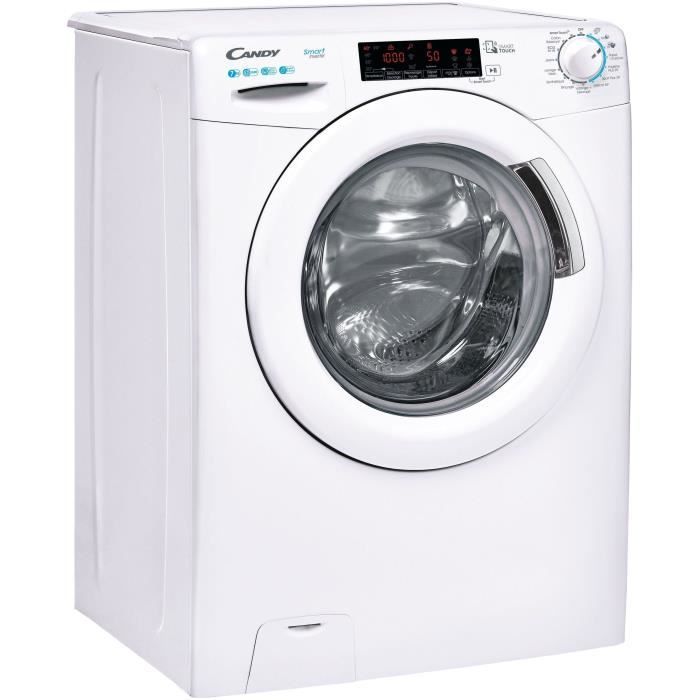 Lave-linge séchant CANDY CSW 475TWME/1-47 - 7 / 5kg - Induction - 1400 trs/min - Classe A - Blanc