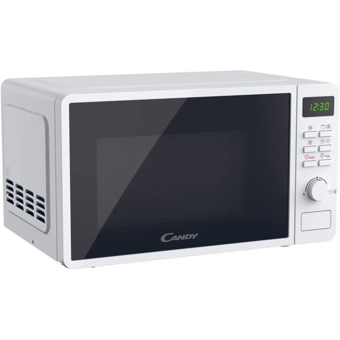 CMGA20SDLWLI Micro-ondes Gril CANDY Idea - 20L - MO : 700W - Gril : 800W - UI digitale - 5 niveaux de puissance - Blanc