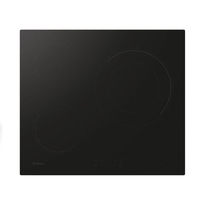 Plaque de cuisson induction CANDY 3 foyers - L 60 cm - CI633CBB/1 - Noir