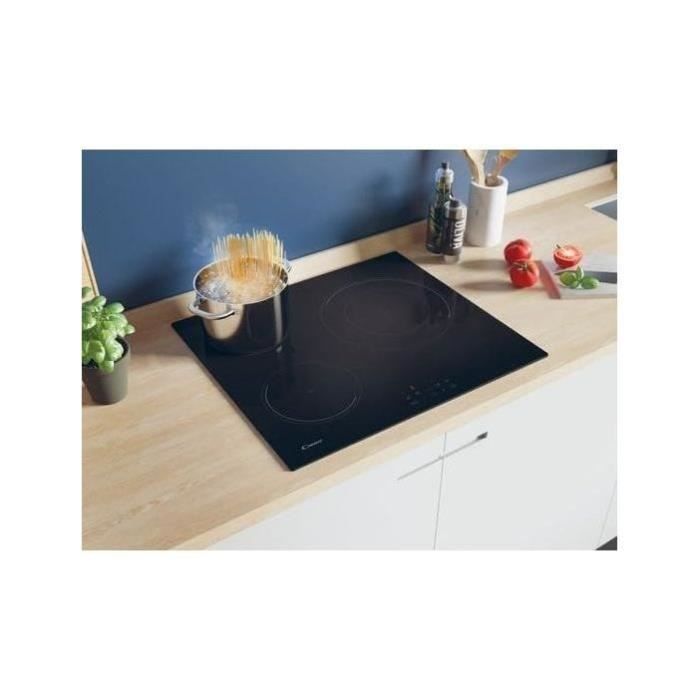 Plaque de cuisson induction CANDY 3 foyers - L 60 cm - CI633CBB/1 - Noir