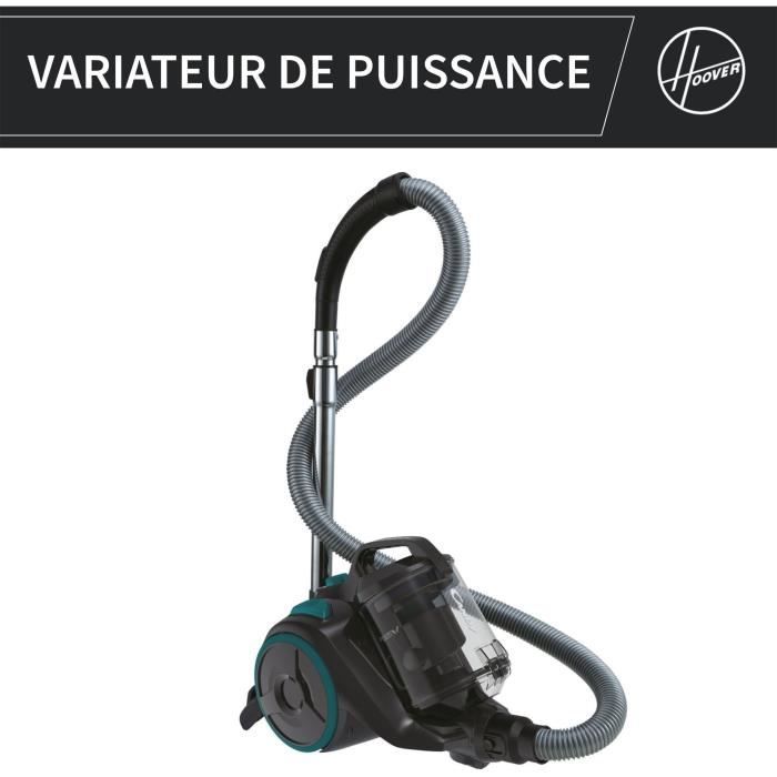 Aspirateur Traineau Sans Sac - CANDY CAF34HM - 800 W - Cassette 2,5 L - 79 dBA - Filtre HEPA 13 lavable