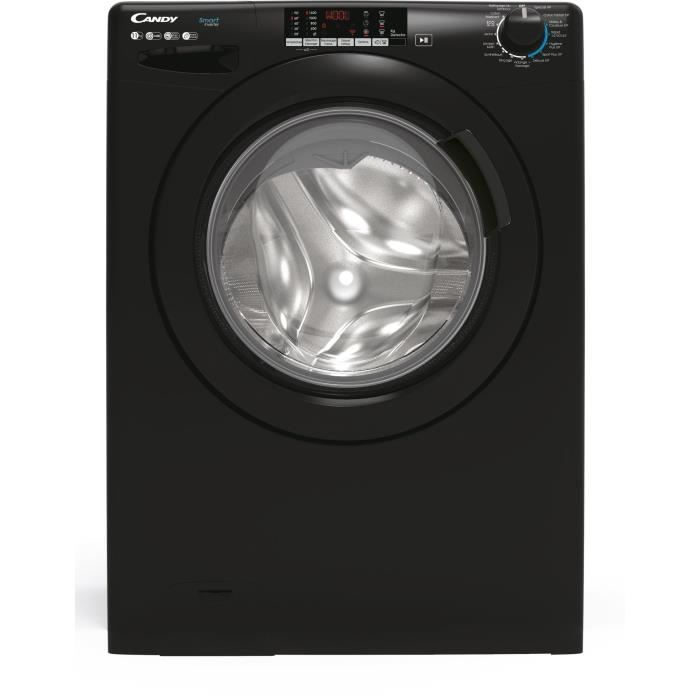 Lave-linge hublot CANDY CS 1411TXMBBE/FR - 11 kg - Induction - L60cm - 1400 trs/min - Classe A - Noir