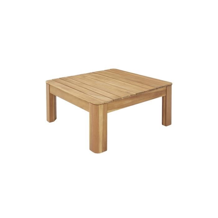 Banquette de jardin en bois d'acacia FSC - 2 personnes - Avec coussins - SANA