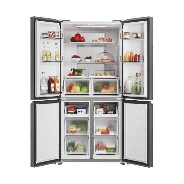 Réfrigérateur multi-portes CANDY CFQQ5T817EPS - 400L - No Frost - Classe E - Silver