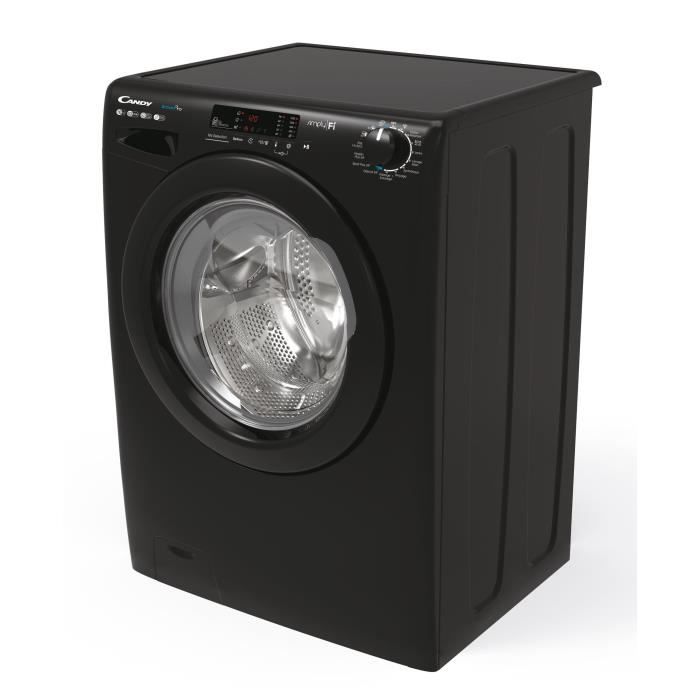 Lave-linge hublot CANDY CO12103DBBE/1-47 - 10 kg - Induction - 1200trs/min - Noir