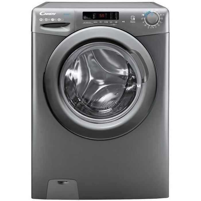 Lave-linge hublot CANDY CS1292DRRE/1-S - 9 kg - 1200 trs/min - Anthracite