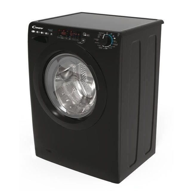 Lave-linge séchant CANDY CSWS496TWMBBE-47 - 9 / 6 kg - Induction - 1400 trs/min - Vapeur - Connecté - Classe A/D- Noir