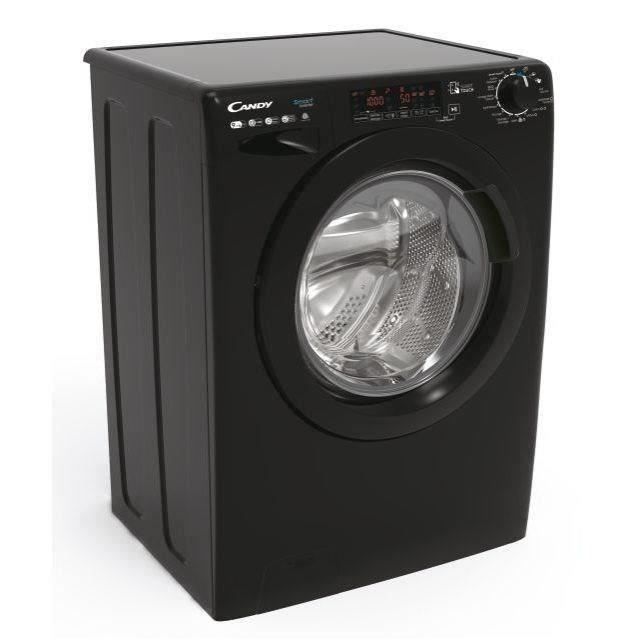 Lave-linge séchant CANDY CSWS496TWMBBE-47 - 9 / 6 kg - Induction - 1400 trs/min - Vapeur - Connecté - Classe A/D- Noir