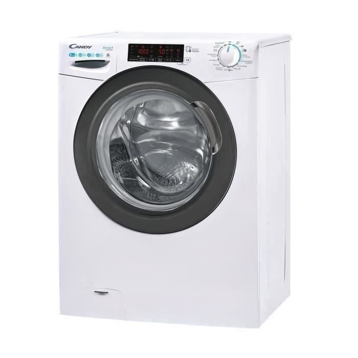 Lave-linge séchant CANDY CSWS496TWMRE-47 - 9 / 6 kg - Induction - Vapeur - 1400 trs/min - Classe A - connecté - Blanc