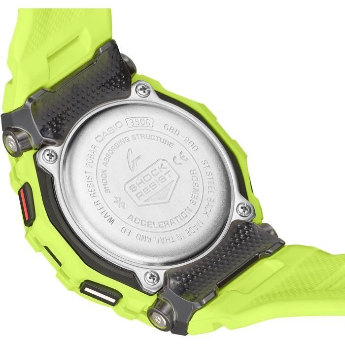 Montre - CASIO - G-Shock Sport - GBD-200-9ER - Jaune fluo