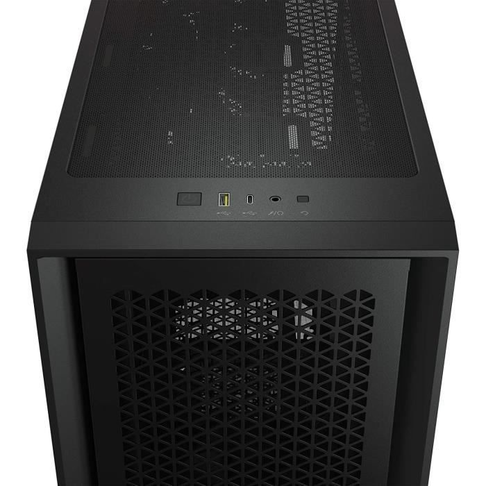 Boîtier PC Gaming - CORSAIR - 4000D Airflow - Moyen Tour - Verre trempé - Noir (CC9011200WW)