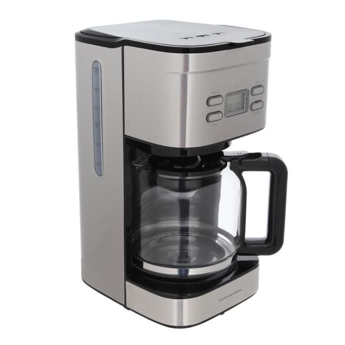 Cafetiere filtre programmable CONTINENTAL EDISON Inox