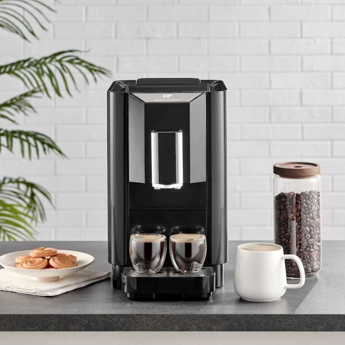 Machine Expresso broyeur - CONTINENTAL EDISON - CECFAUTOB - 19 Bar - 1450 W - Noir