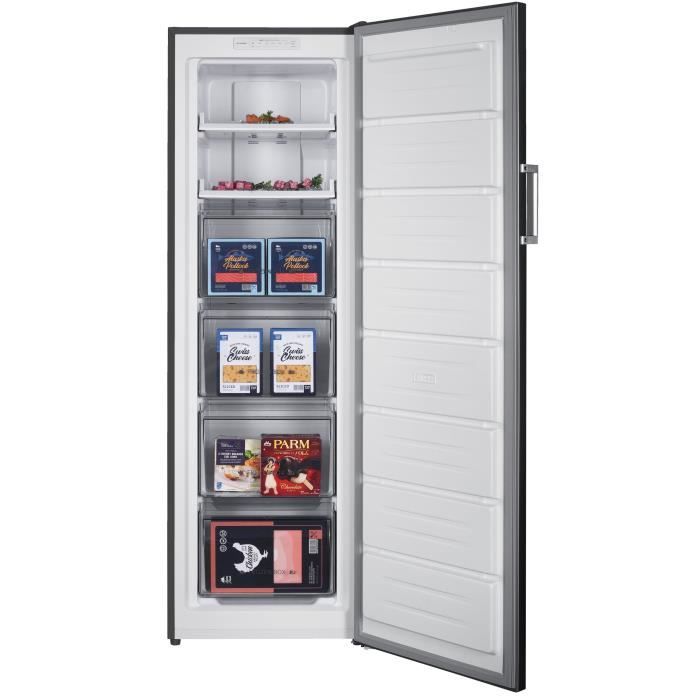 Congélateur armoire  204L - Total No Frost (Sans givre) - Classe E - Silver - L54 cm x H171 cm