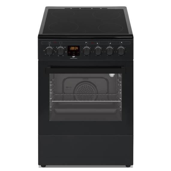 Cuisiniere vitrocéramique CONTINENTAL EDISON CECV50FCB - 4 feux -  L49.5 x H82.7 xP58 cm - Noir