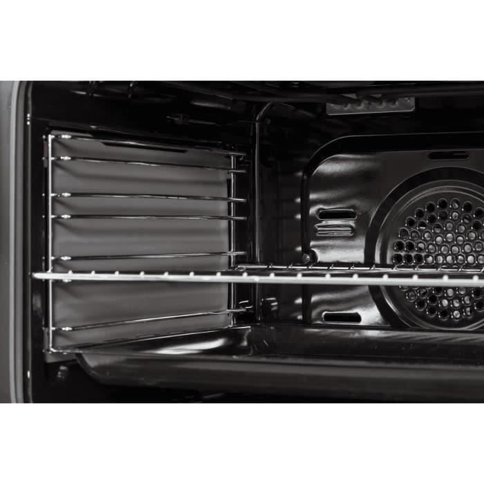 Cuisiniere vitrocéramique CONTINENTAL EDISON CECV60FCB - 4 feux - L58,8 xP61 xH83 cm - Noir