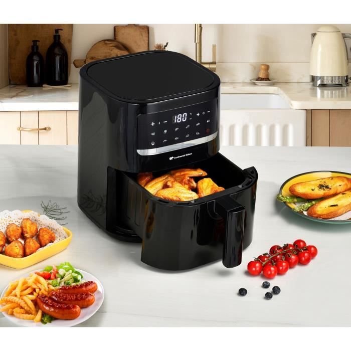 Airfryer - Friteuse a Air Sans huile CONTINENTAL EDISON - FRSH1400B - 4,5 L - Noir - 1400W