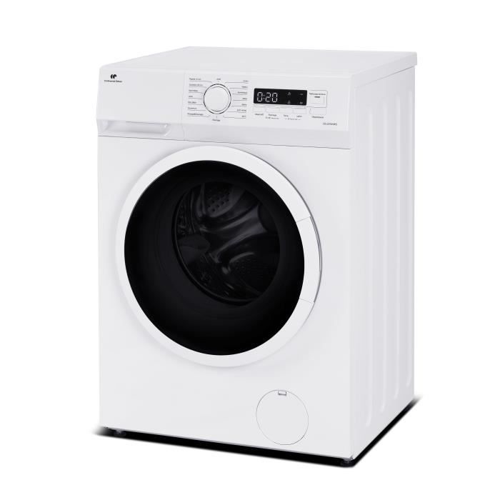 Lave-linge hublot CONTINENTAL EDISON CELL914IWS - 9 kg - Largeur 59,5 cm - Classe A -  1400 trs - moteur induction -Blanc