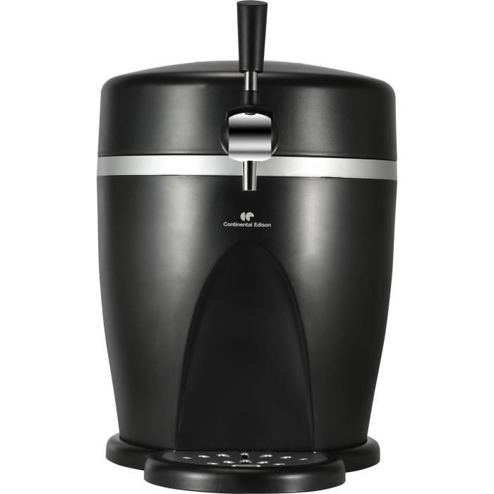 Tireuse a biere 5L CONTINENTAL EDISON MB5B3 - Noir - Plateau Amovible - 60 W - Bec verseur