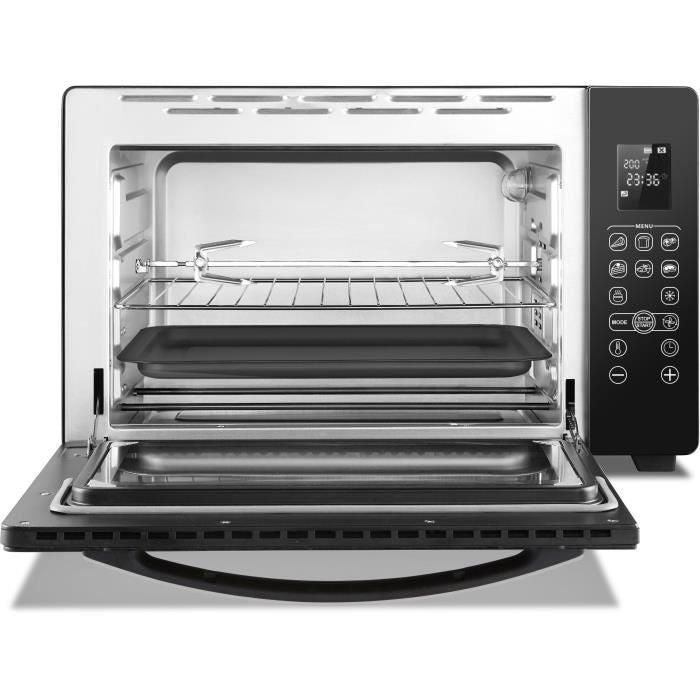 Minifour électrique CONTINENTAL EDISON CEMF45DIG - 45L noir - 2000W - Rotissoire, Convection naturelle