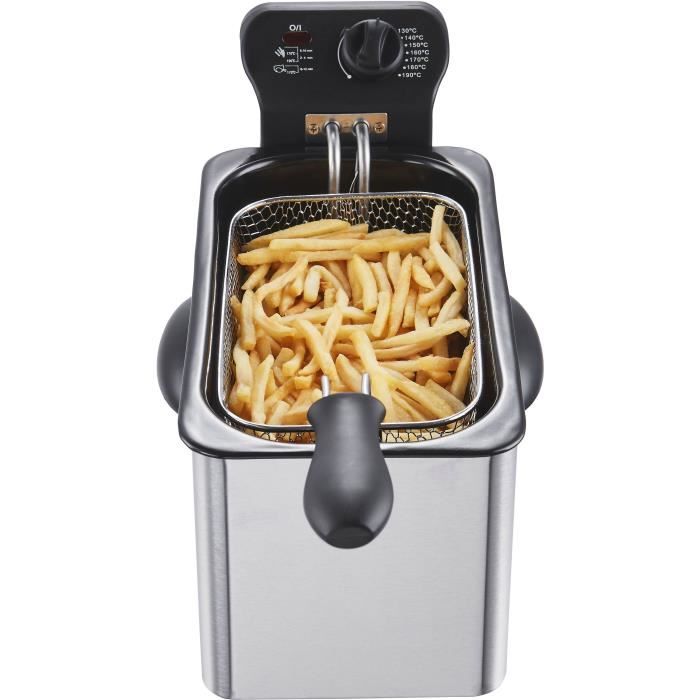 Friteuse 3 L CONTINENTAL EDISON CERFR3IN2 - 2000W - Inox