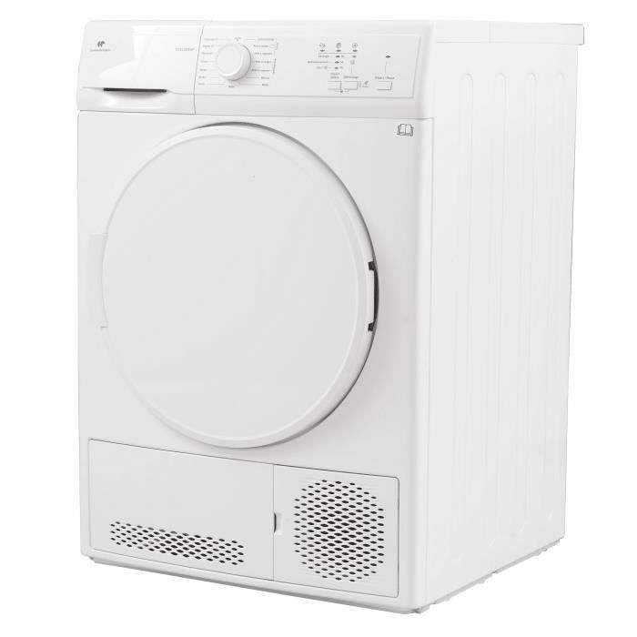 Seche-linge a condensation CONTINENTAL EDISON CESLCE8WP1 - 8 kg - Largeur 59,6cm - Classe B - Blanc