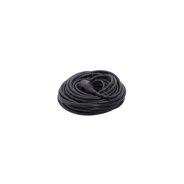 CHACON Prolongateur HO5VVF 3 x 1,5 mm² 20 m - Noir