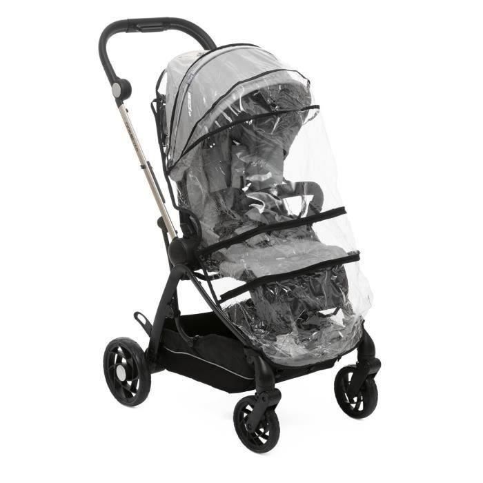 Poussette compacte CHICCO One4Ever Silverleaf - Poussette citadine - Mixte - 0 mois - Naissance - Gris