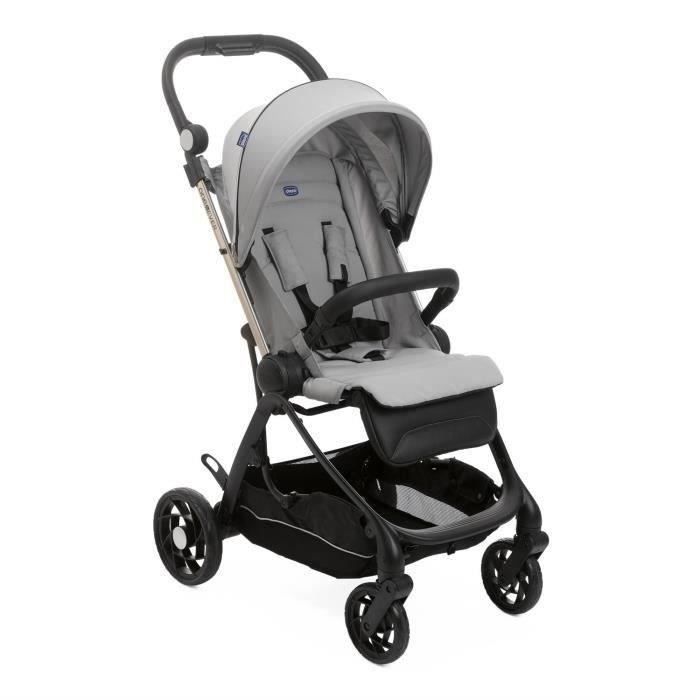 Poussette compacte CHICCO One4Ever Silverleaf - Poussette citadine - Mixte - 0 mois - Naissance - Gris