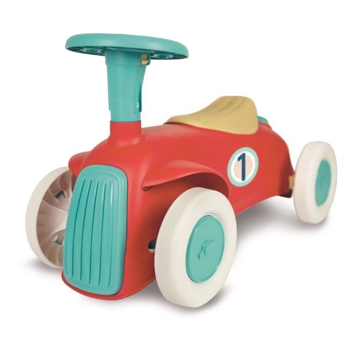 Porteur Baby Clementoni - Ma premiere voiture - 100% recyclé - Roues directrices et klaxon