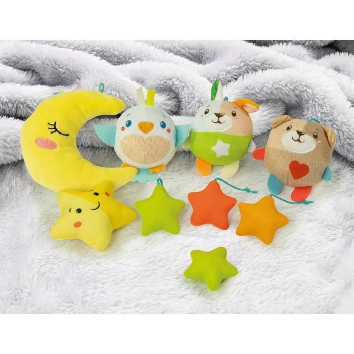 Mobile - CLEMENTONI - Sweet Dream Cot - Musique, rotation et peluches douces