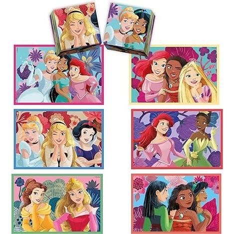 Clementoni - Edukit - Disney Princesses - Coffret apprentissage 4 en 1 - 2 puzzles, 1 mémo, 1 jeu de 6 cubes - Fabriqué en Italie