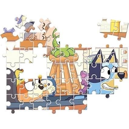 Clementoni - Edukit - Bluey - Coffret apprentissage 4 en 1 - 2 puzzles, 1 mémo, 1 jeu de 6 cubes - Fabriqué en Italie - Dés 4ans