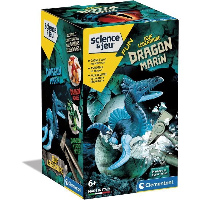 Clementoni - Sciences et jeu - oeuf légendaire - Dragon Marin