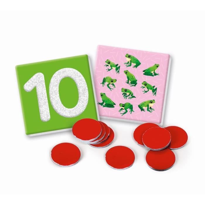 Montessori - Clementoni - Les chiffres tactiles - Jeu éducatif apprentissage des chiffres - 10 cartes chiffres rugueux - Dés 3 ans