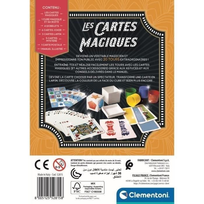 Clementoni - Boître de magie - 20 tours - Dés 7 ans