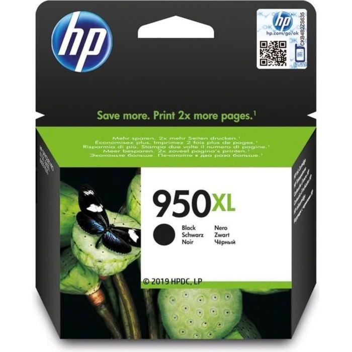 HP 950XL Cartouche d'encre noire grande capacité authentique (CN045AE) pour HP OfficeJet Pro 251dw/276dw/8100/8600