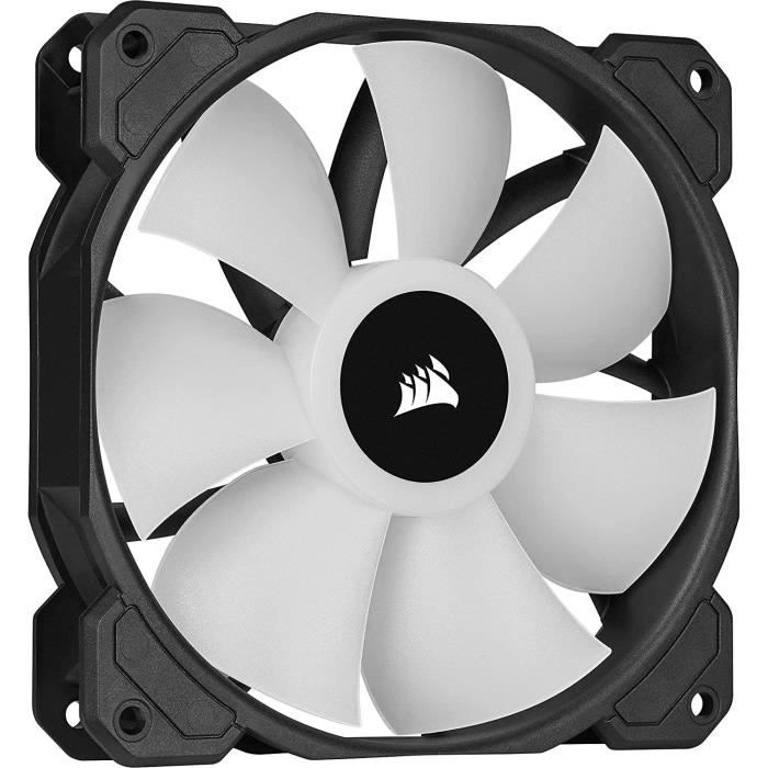 CORSAIR Ventilateur SP Series - SP120 RGB ELITE - 120mm RGB LED Fan with AirGuide - Single Pack (CO-9050108-WW)