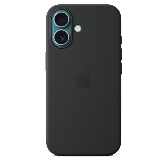 APPLE iPhone 16 - Coque en silicone avec MagSafe - Black