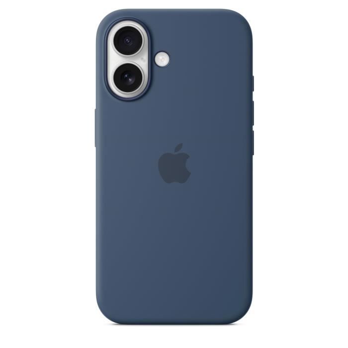 APPLE iPhone 16 - Coque en silicone avec MagSafe - Denim