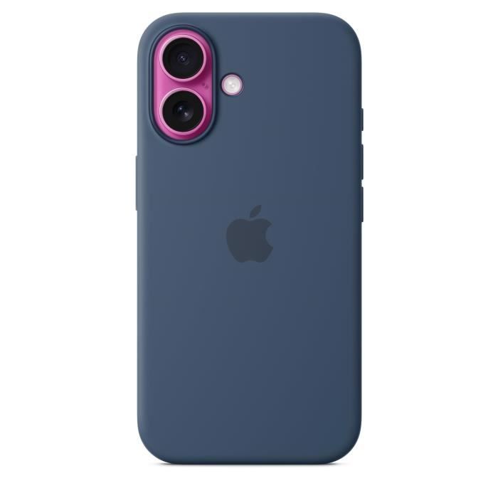 APPLE iPhone 16 - Coque en silicone avec MagSafe - Denim