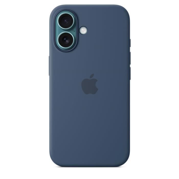 APPLE iPhone 16 - Coque en silicone avec MagSafe - Denim