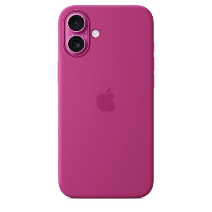 APPLE iPhone 16 Plus - Coque en silicone avec MagSafe - Fuchsia