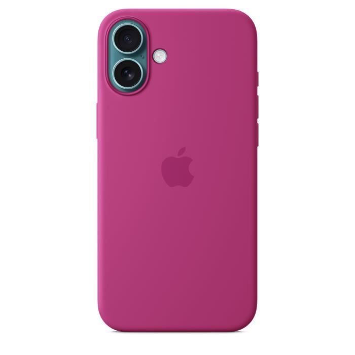 APPLE iPhone 16 Plus - Coque en silicone avec MagSafe - Fuchsia