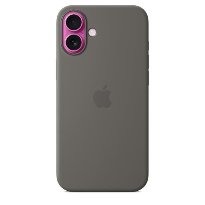 APPLE iPhone 16 Plus - Coque en silicone avec MagSafe - Stone Gray