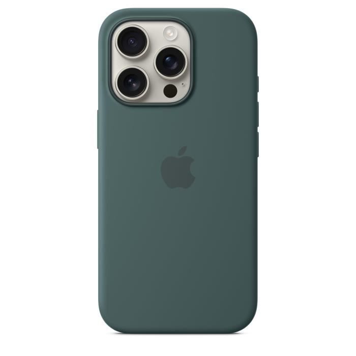 APPLE iPhone 16 Pro - Coque en silicone avec MagSafe - Lake Green